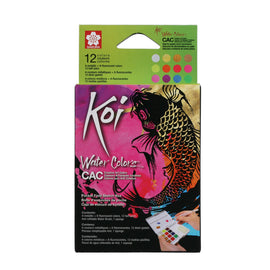 Koi Water Color CAC art set packaging with a fish illustration on a white background