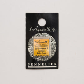 Sennelier L'Aquarelle Watercolour Paint Half Pan - Yellow Ochre