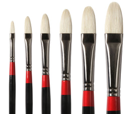 Daler Rowney Georgian Oil Natural Hog Bristle Brush Filbert G12 Oil bristle Brush Nº 8 - 0