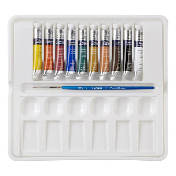 NEW Winsor & Newton Cotman Watercolour paint tube palette set of 13