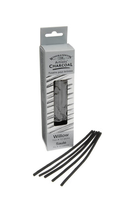 Winsor & Newton Charcoal Willow - 12 Thin charcoal sticks