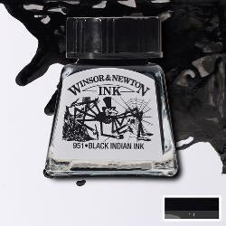 WINSOR & NEWTON : DRAWING INK : 14ML : BLACK Indian ink