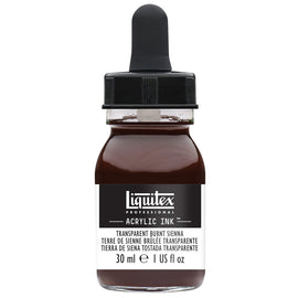Liquitex Professional Acrylic Ink : Transparent Burnt Sienna