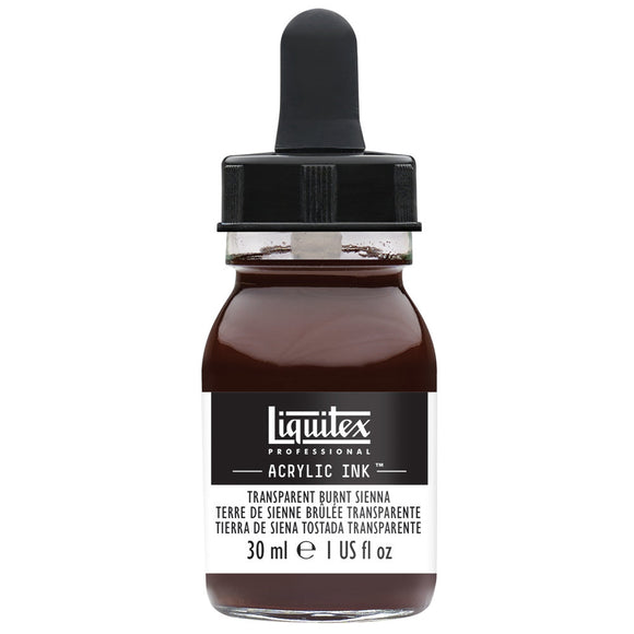 Liquitex Professional Acrylic Ink : Transparent Burnt Sienna