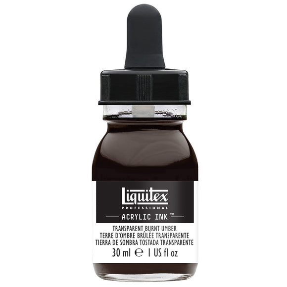 Liquitex Professional Acrylic Ink : Transparent Burnt Umber