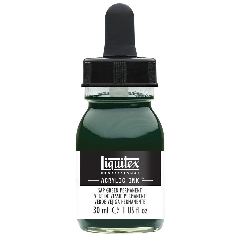 Liquitex Professional Acrylic Ink : Sap Green PermernantLiquitex Professional Acrylic Ink : Sap Green Permanent