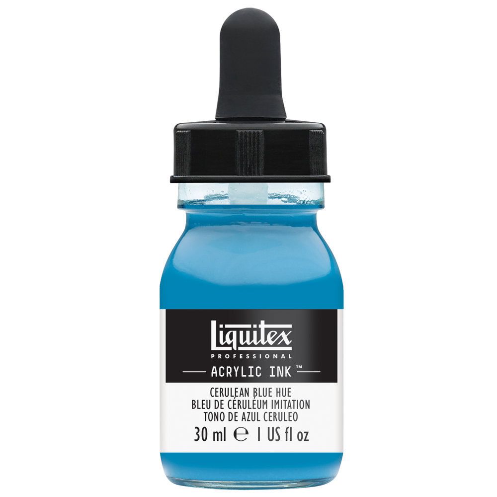 Liquitex Professional Acrylic Ink : Cerulean Blue Hue