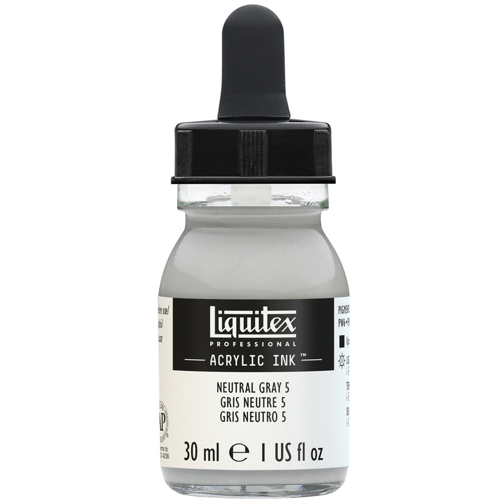 Liquitex Professional Acrylic Ink : Neutral Grey 5