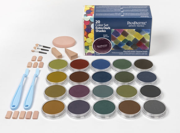 PanPastel 30207  Colour Set of 20 Pans Extra Dark
