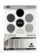 PanPastel 30079 Greyscale Palette Set 7 Pans, Sofft Tools & Tray
