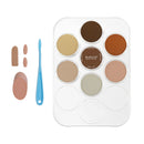 PanPastel 30081 Skin Tones Palette Set 7 Pans, Sofft Tools & Tray