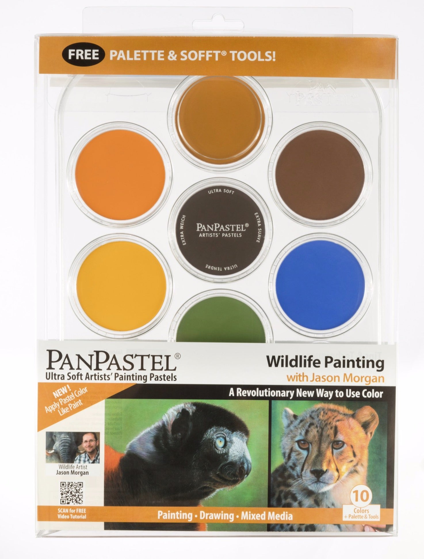 PanPastel with Jason Morgan 30082 Wildlife Painting 10 colours and Soft tools 