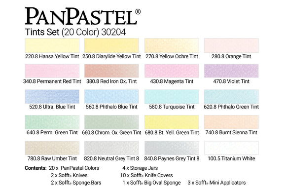 PanPastel 30204 20 Colour Set Tints