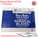Swann Morton box of 100 craft blades Surgical Nº 10 A