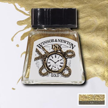 WINSOR & NEWTON : DRAWING INK : 14ML : Gold