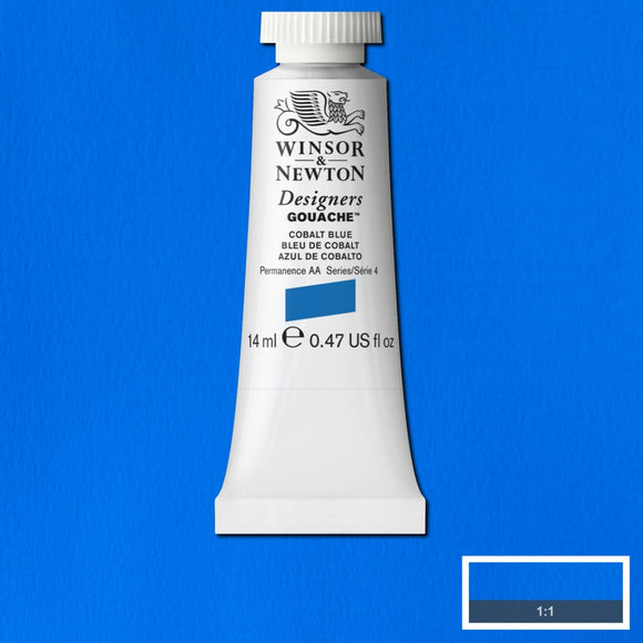 Winsor & Newton Designers Gouache paint 14 mls Cobalt Blue