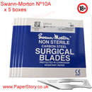 Swann Morton box of 100 craft blades Surgical Nº 10 A