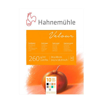 Hahnemühle Velour Pastel paper 36 x48 cm 10 Sheets Mixed ColoursHahnemühle Velour Pastel paper 36 x48 cm 10 Sheets Mixed Colours