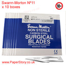 Swann Morton box of 100 craft blades Surgical Nº 11