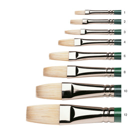 Winsor & Newton Flat Hog Long Handle Oil Brush Nº 4