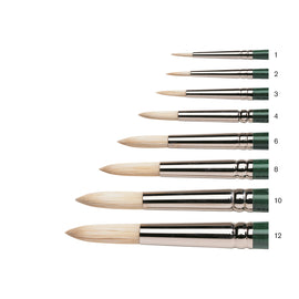Winsor & Newton Round Hog Long Handle Oil Brush Nº 4