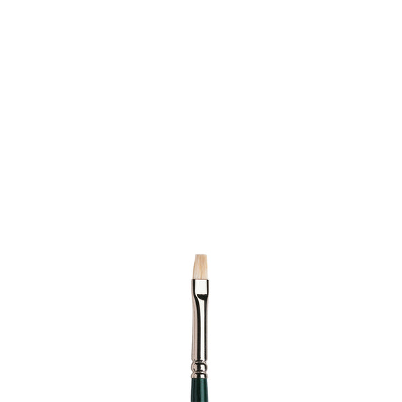 Winsor & Newton Short Flat/Bright Hog Long Handle Oil Brush Nº 1
