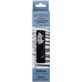 Winsor & Newton Charcoal Willow - 12 Medium charcoal sticks