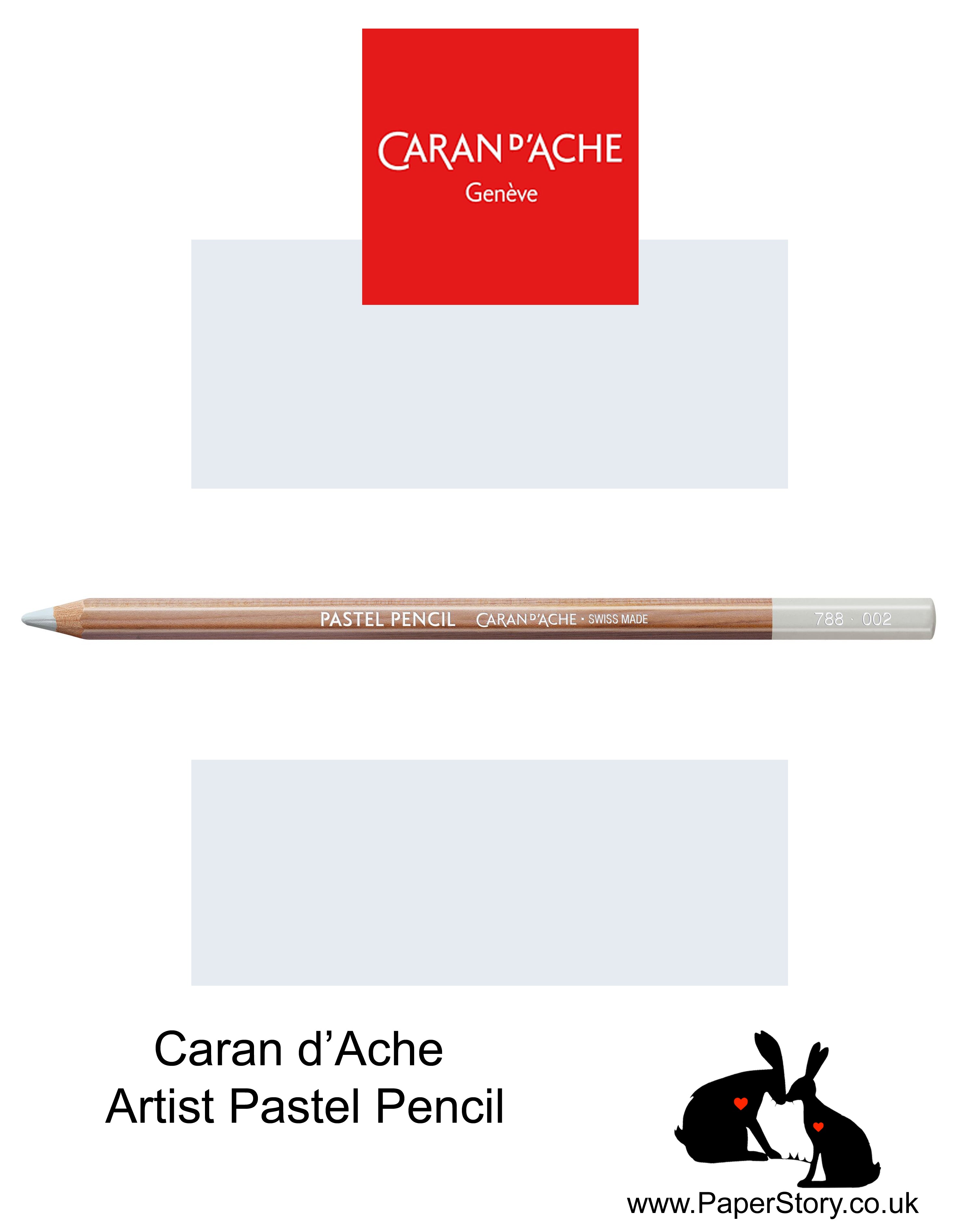 Caran d'Ache Pastel individual Artist Colour Pencils Silver Grey 788-002