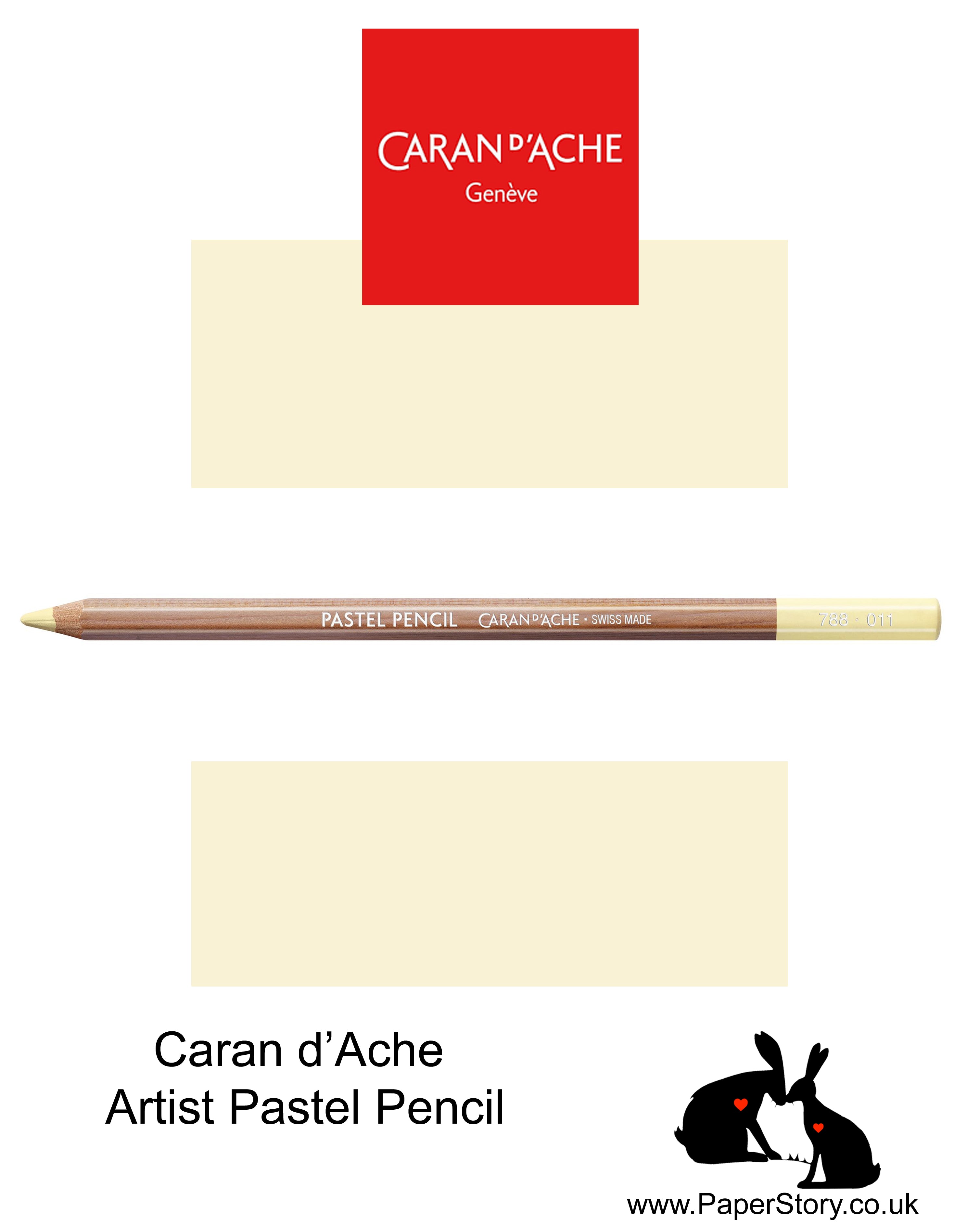 Caran d'Ache Pastel individual Artist Colour Pencils Pale Yellow 788-011