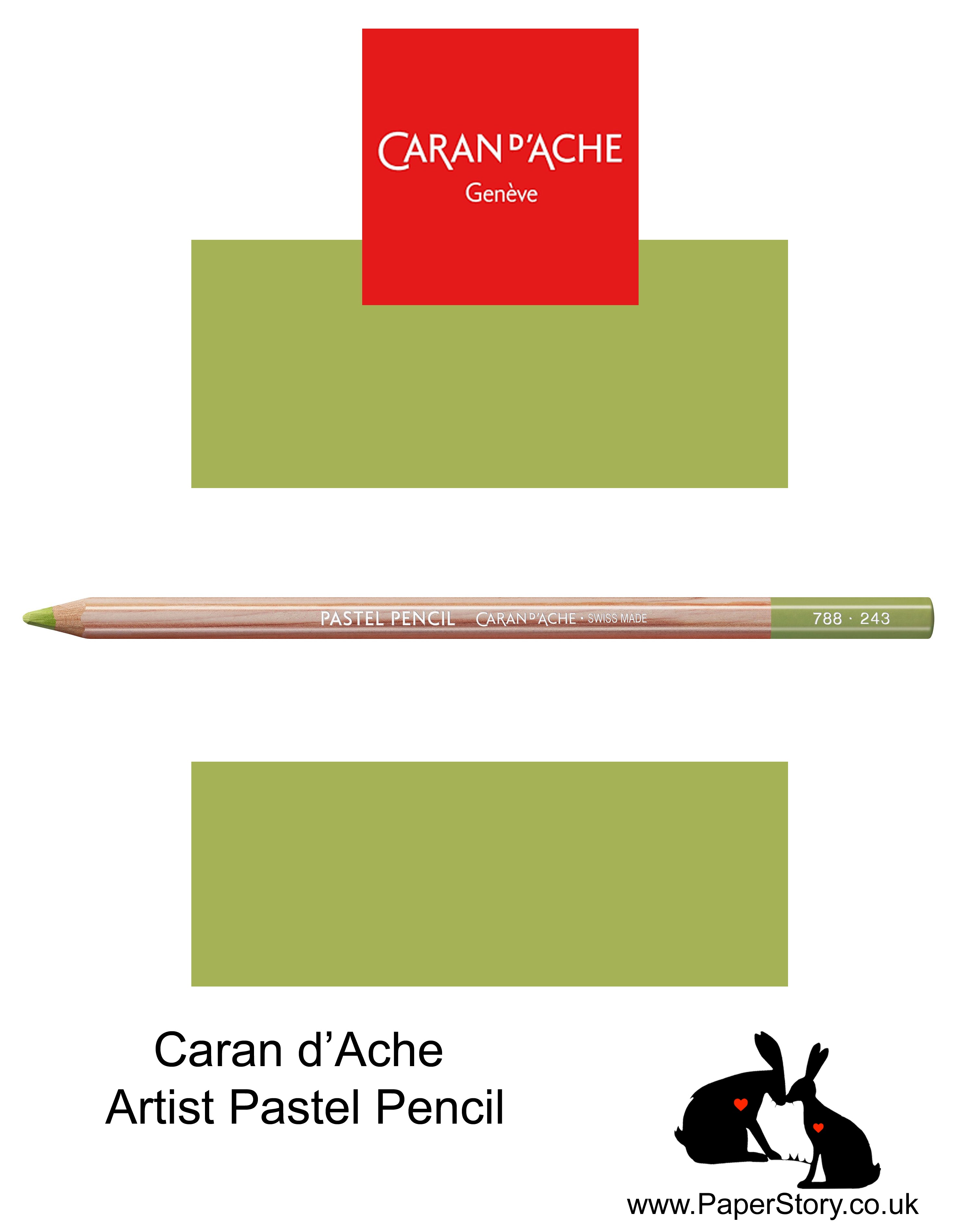Caran d'Ache Pastel individual Artist Colour Pencils Light Olive 20% 788-243