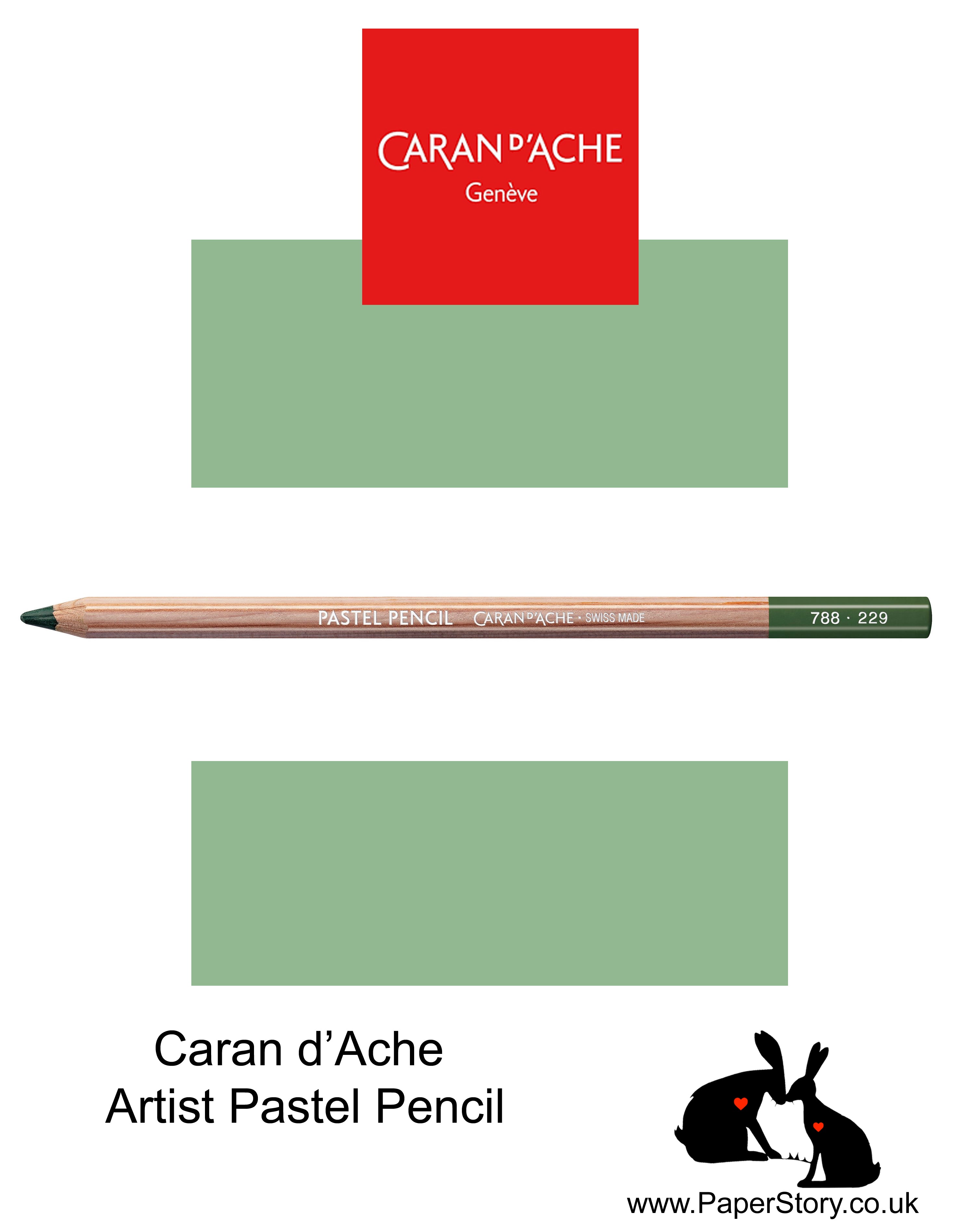 Caran d'Ache Pastel individual Artist Colour Pencils Chromium Oxide Green 788-212