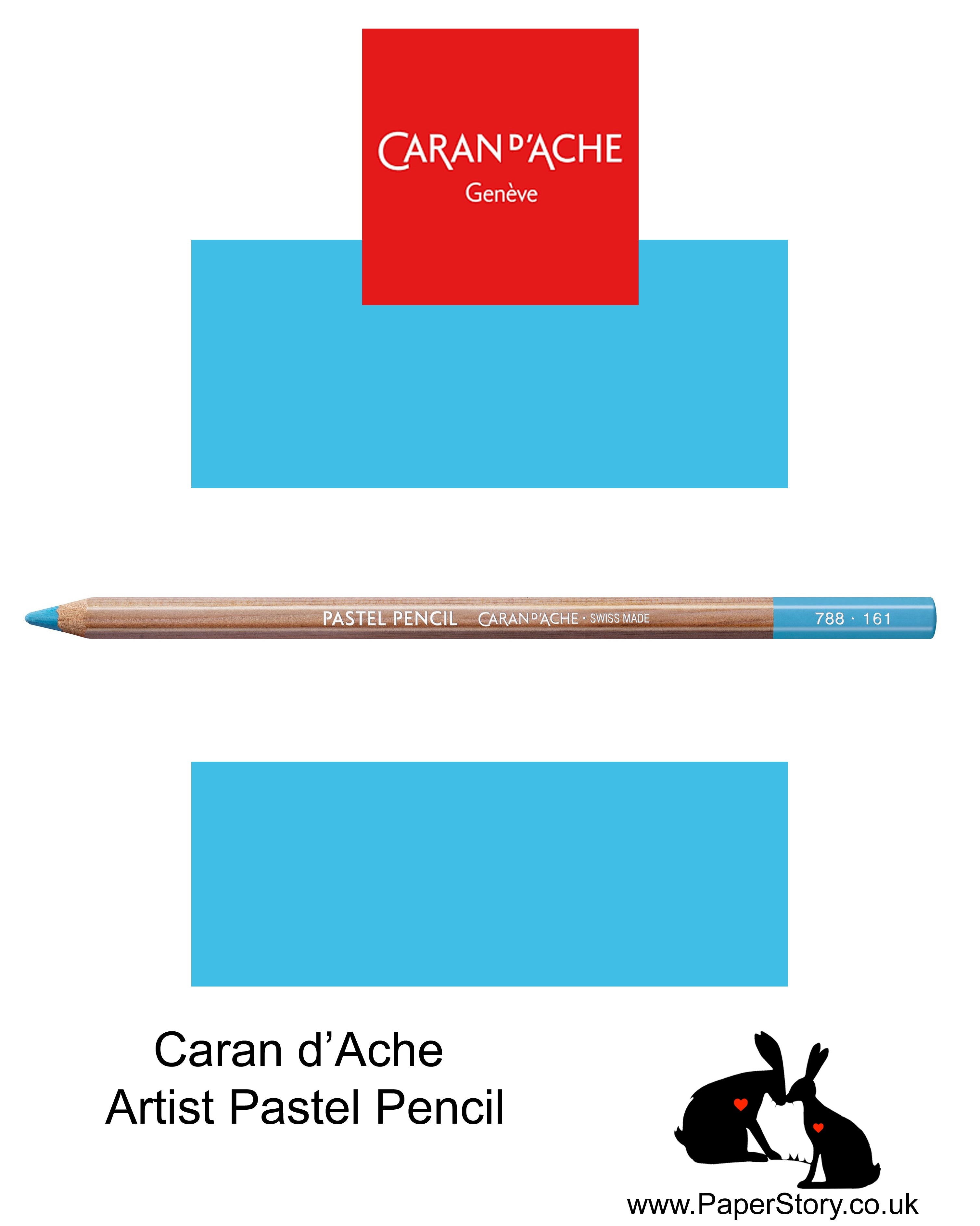 Caran d'Ache Pastel individual Artist Colour Pencils Light Blue 788-161