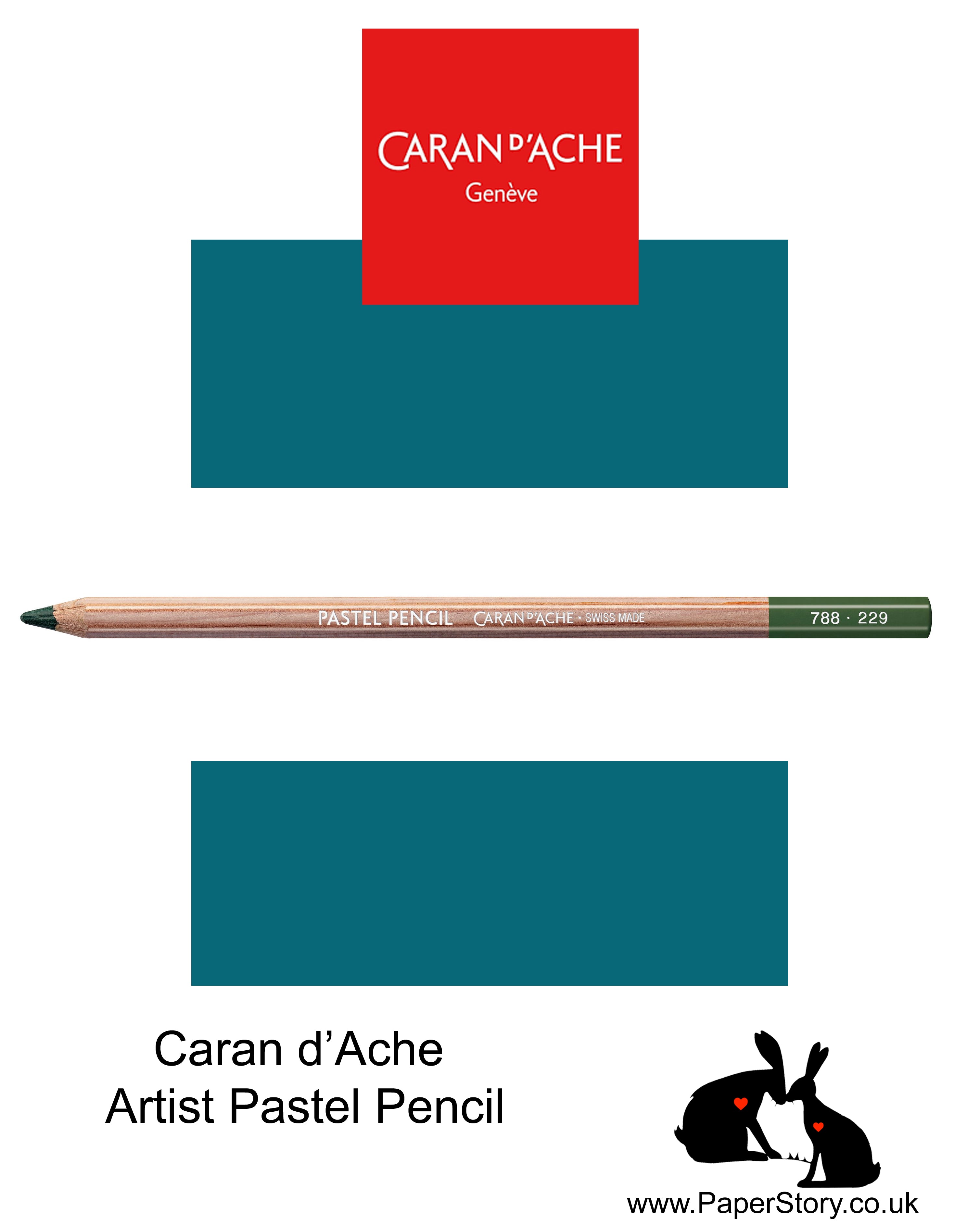 Caran d'Ache Pastel individual Artist Colour Pencils Malachite Green 788-180