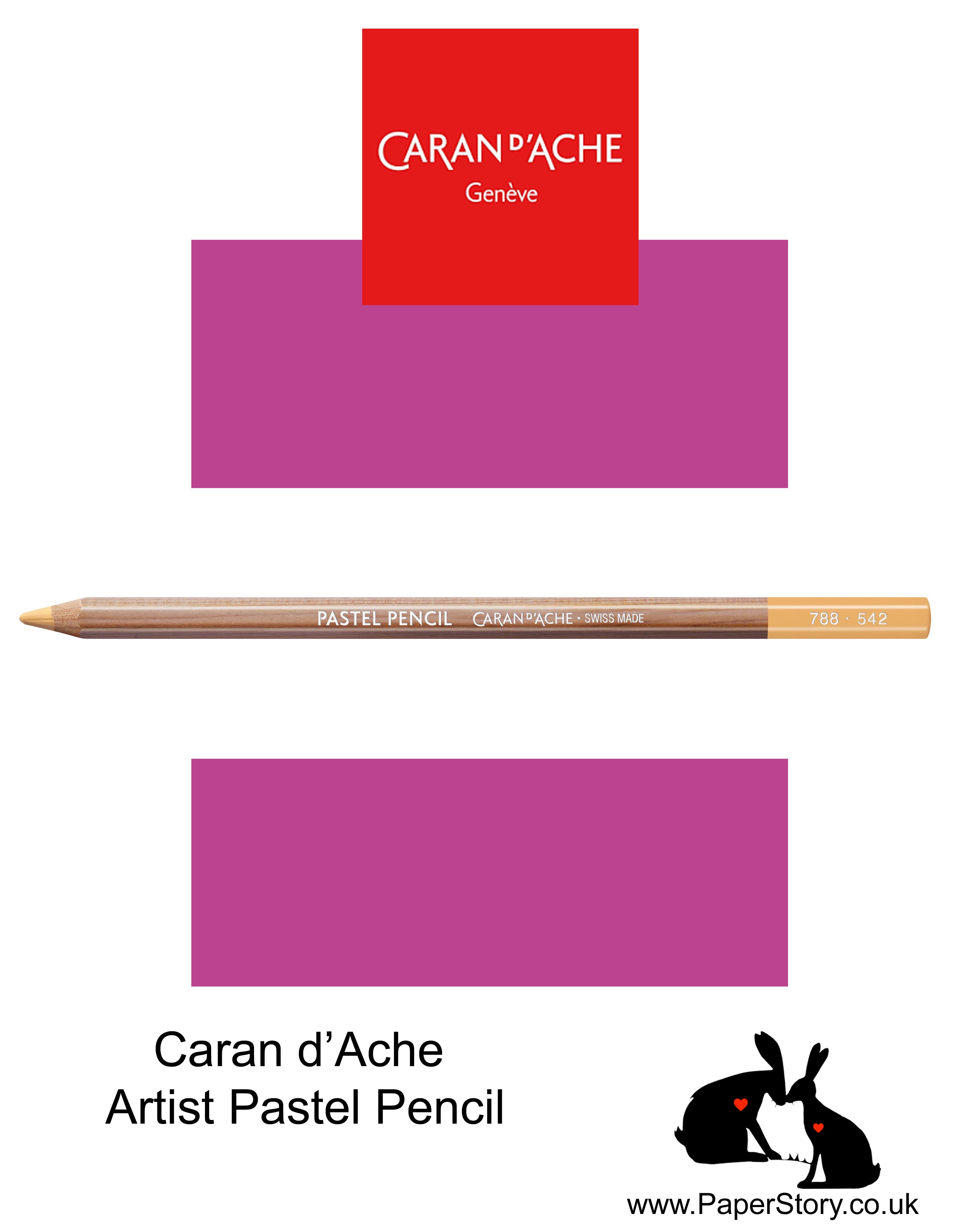 Caran d'Ache Pastel individual Artist Colour Pencils Purplish Red 788-350
