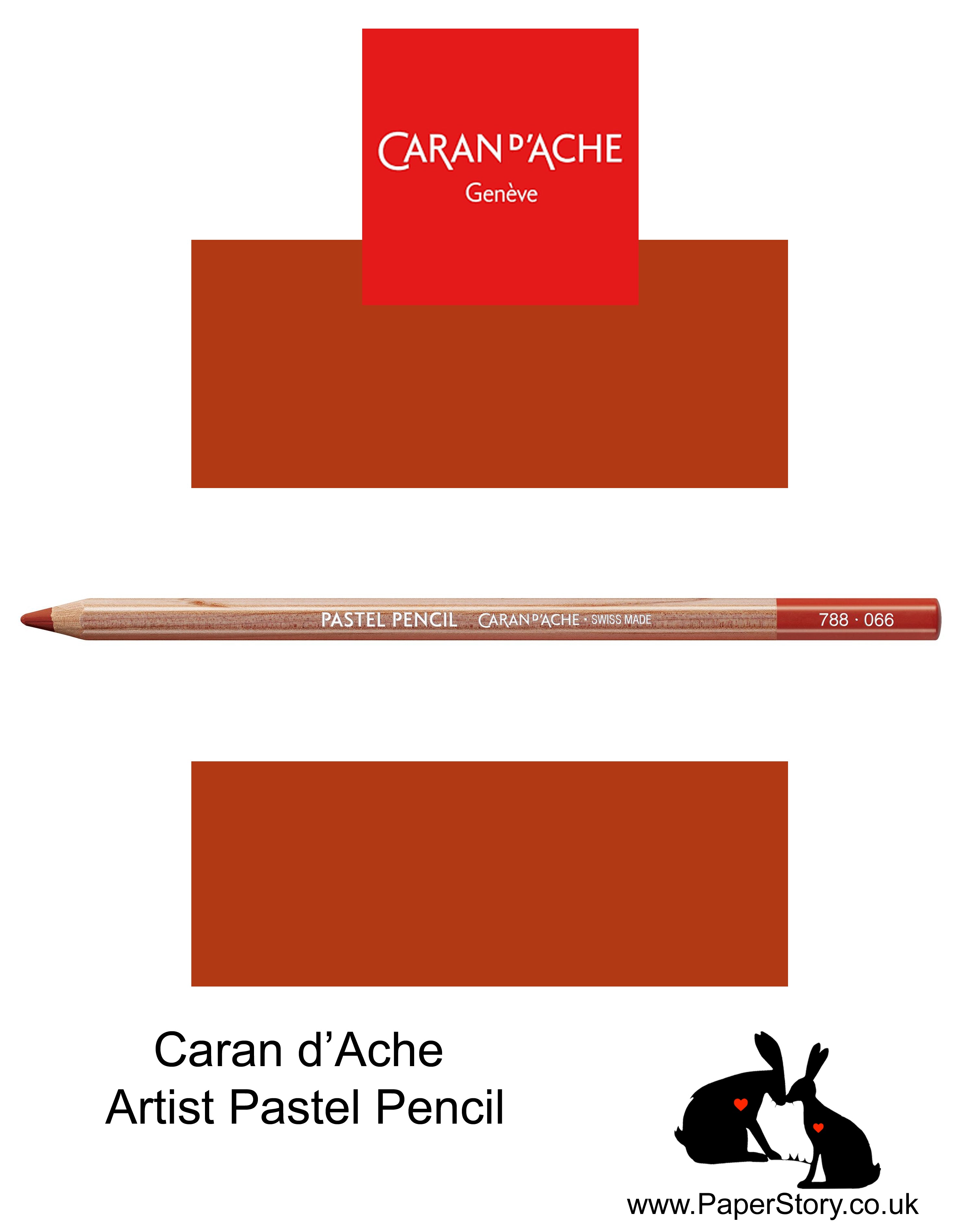 Caran d'Ache Pastel individual Artist Colour Pencils Raw Russet 788-066