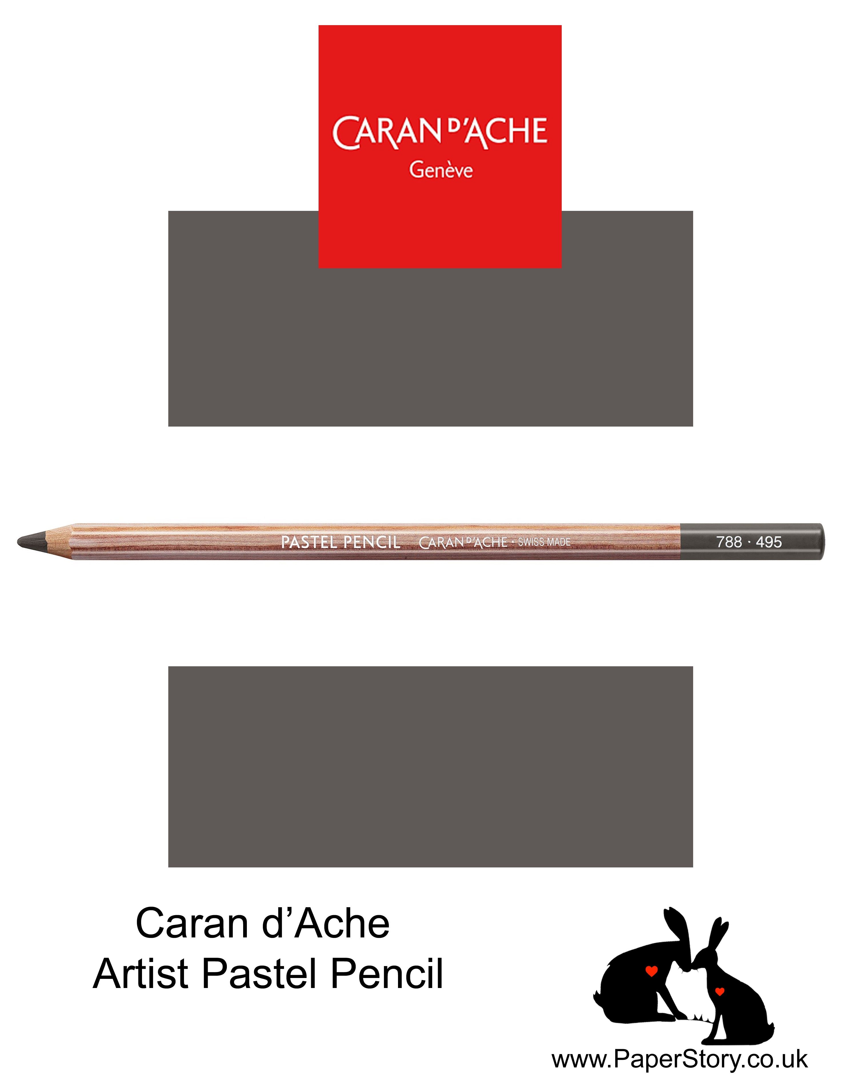 Caran d'Ache Pastel individual Artist Colour Pencils Slate Grey 788-495