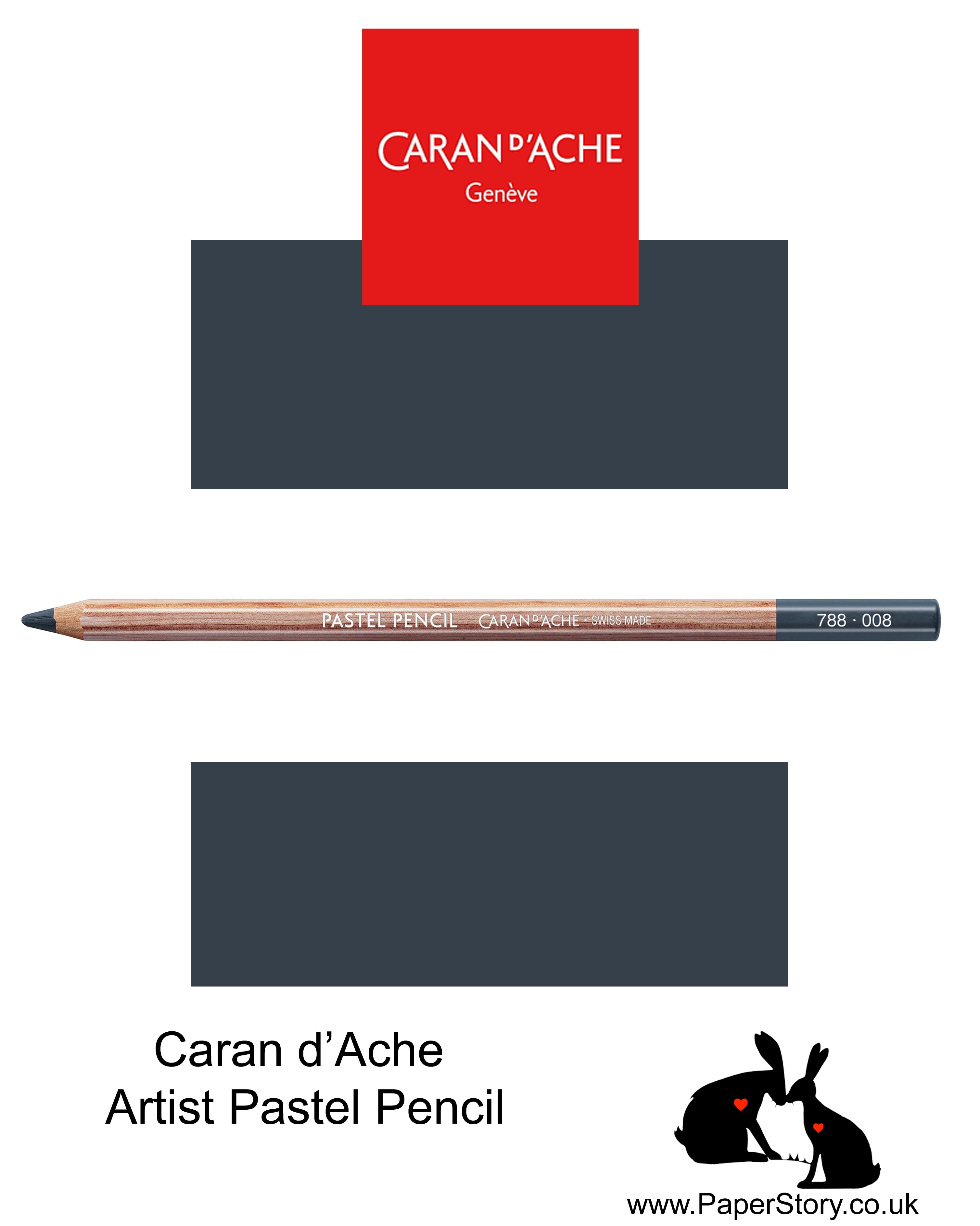 Caran d'Ache Pastel individual Artist Colour Pencils Greyish Black 788-008