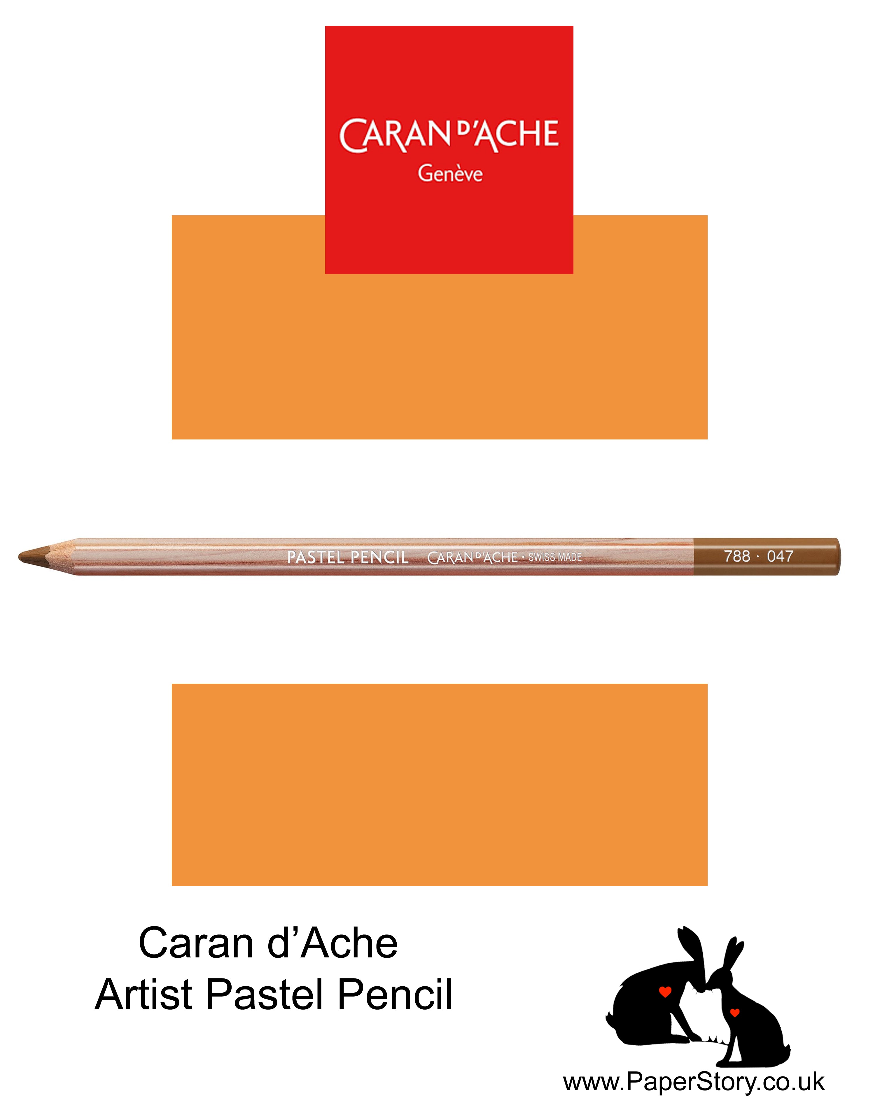 Caran d'Ache Pastel individual Artist Colour Pencils Saffron 788-052