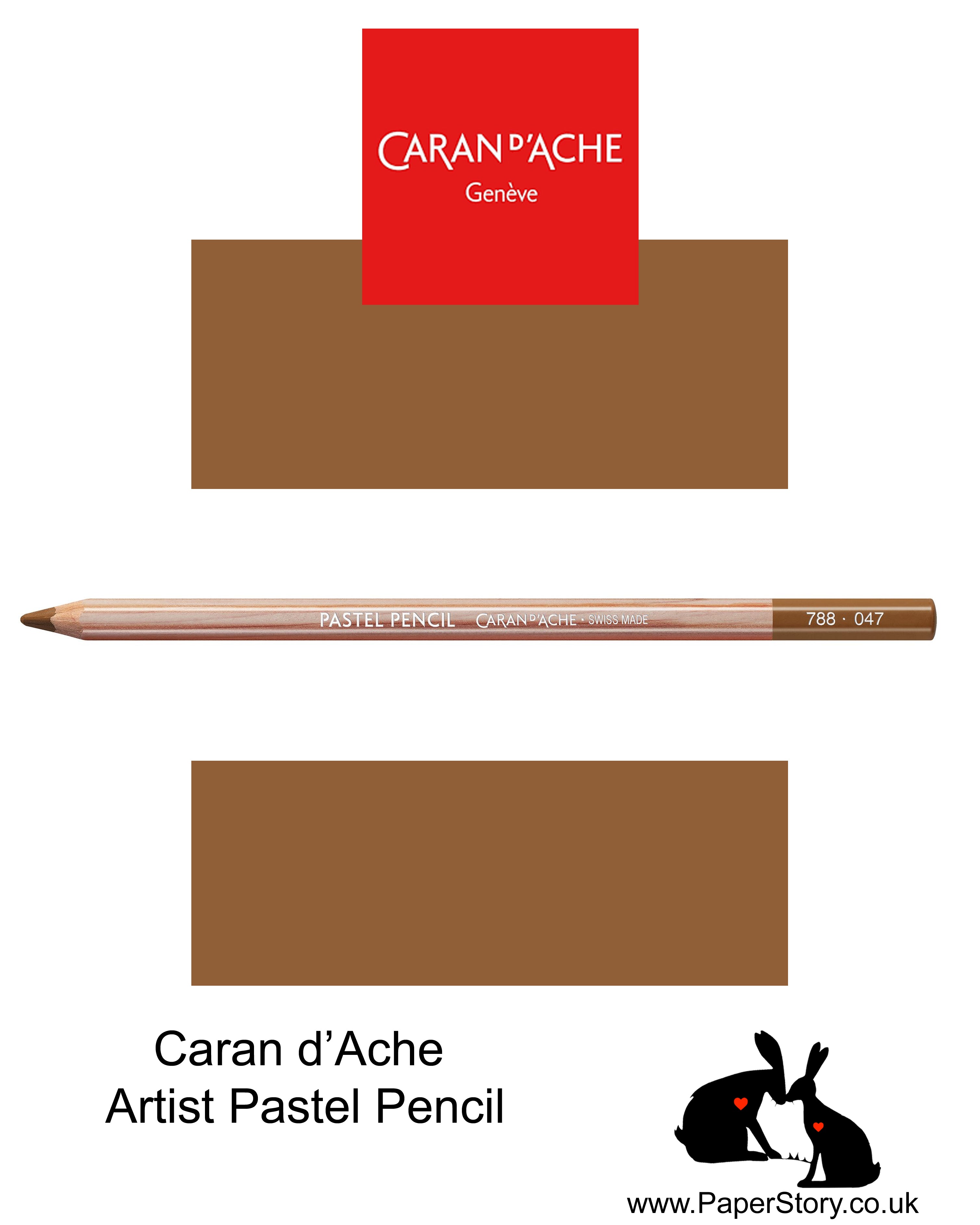 Caran d'Ache Pastel individual Artist Colour Pencils Bistre 788-047