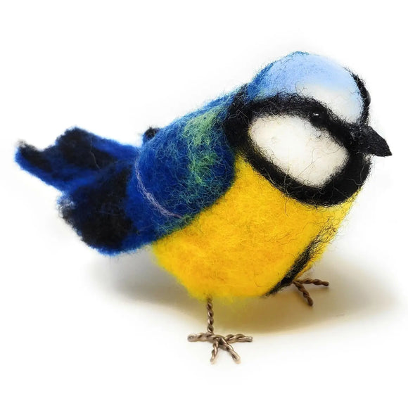 The Crafty Kit Company British Birds Blue Tit Needle felting kit