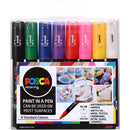 Uni POSCA Marker Bright Set of 8 fine tip pens PC-1M