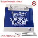 Swann Morton box of 100 craft blades Nº 15A
