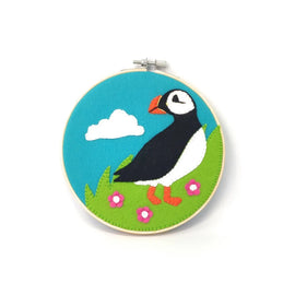 The Crafty Kit Company Scottish Puffin Felt Applique Craft Kit