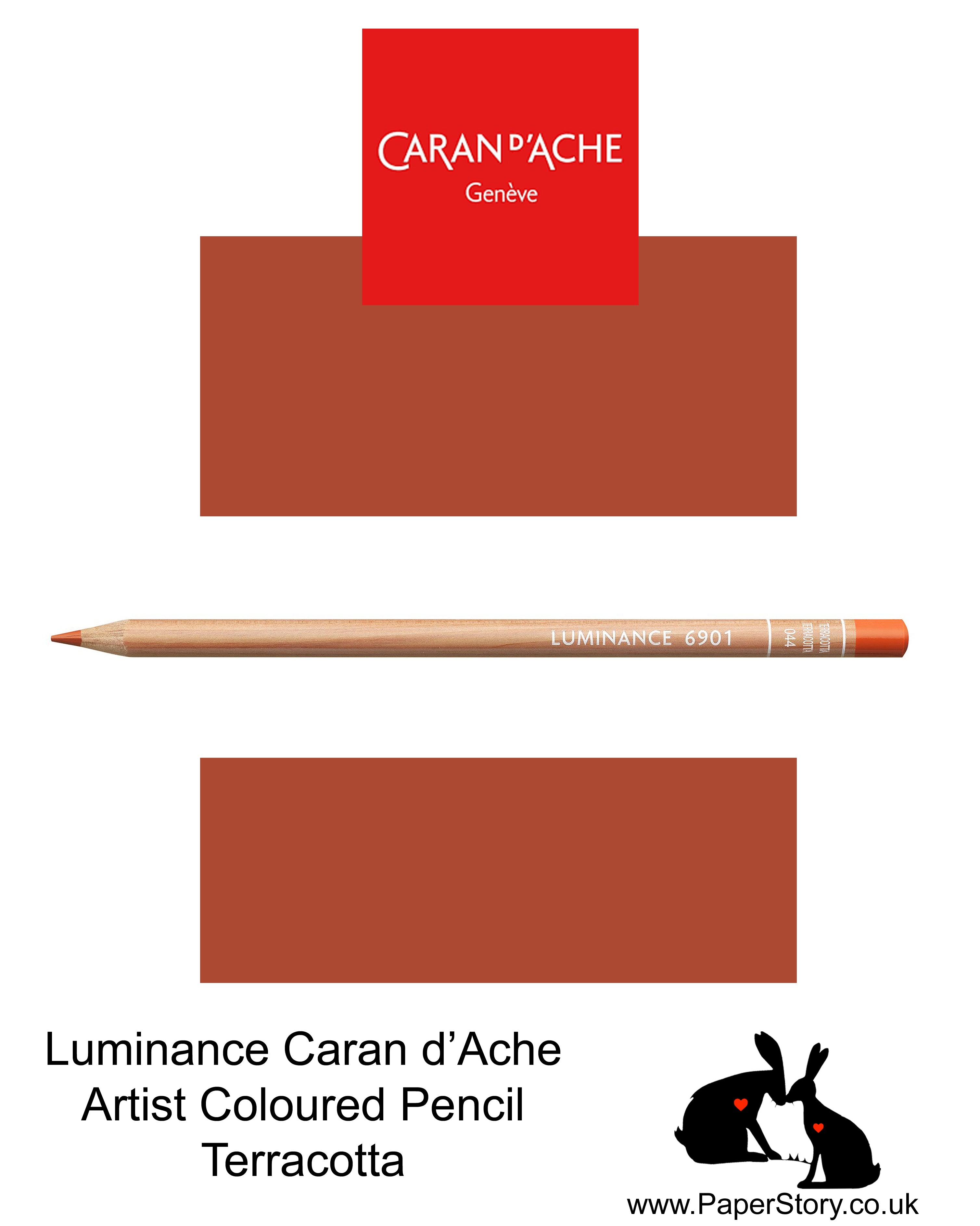 NEW Caran d'Ache Luminance individual Artist Colour Pencils 6901 Terracotta 044