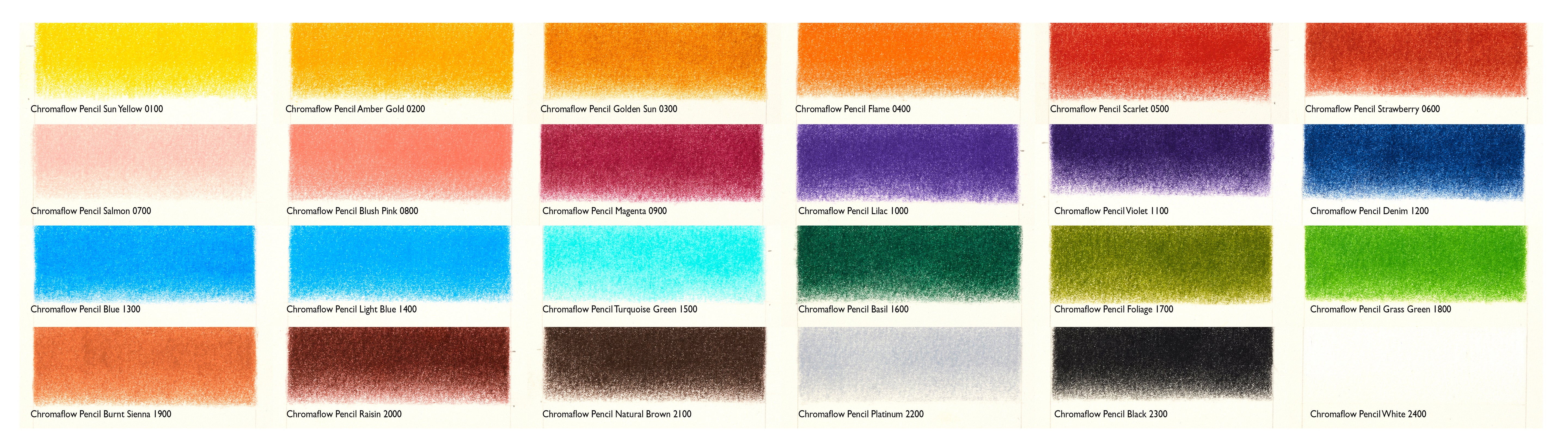 Derwent Chromaflow Coloured Artist Pencils tin of 24