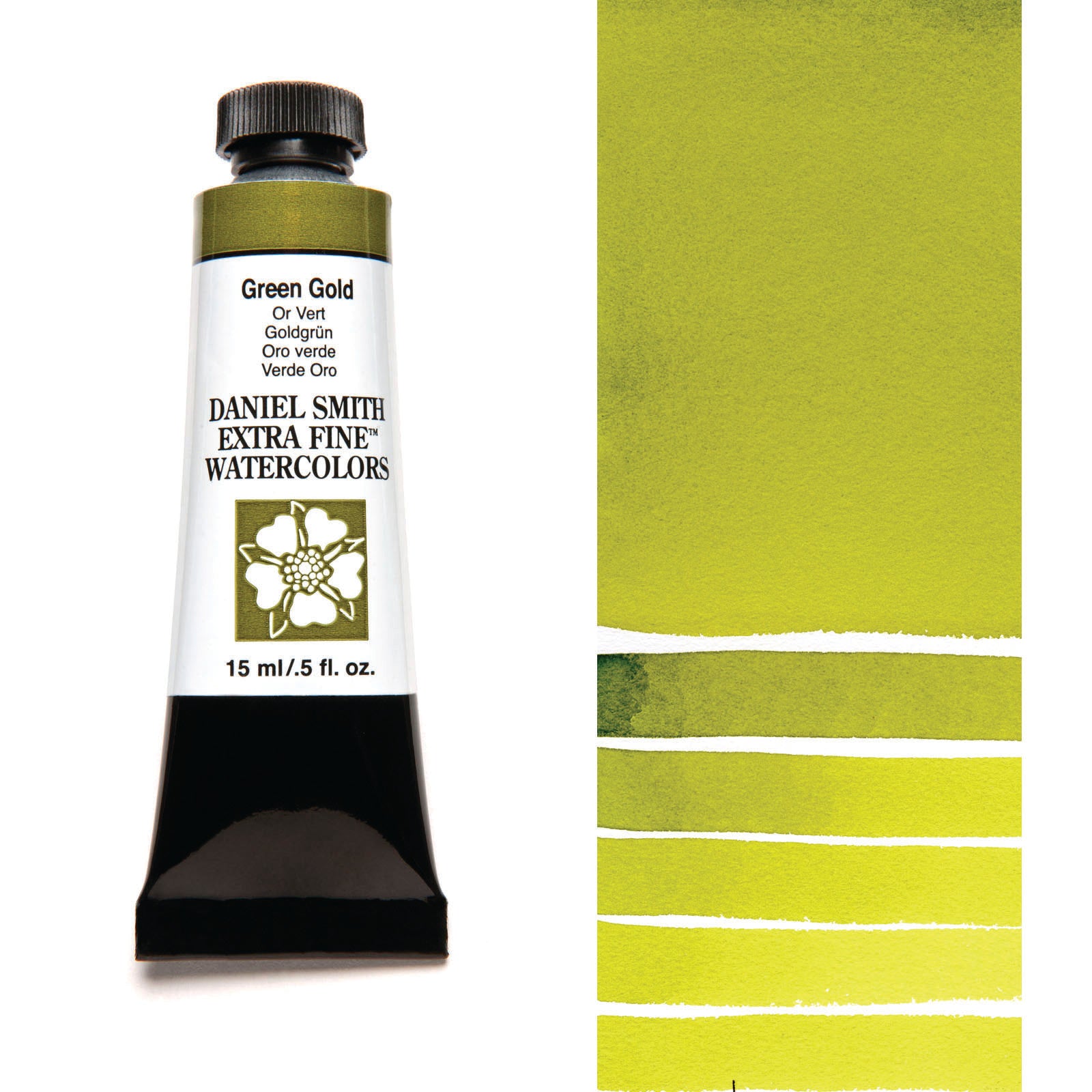 DANIEL SMITH Extra Fine Watercolour Green Gold 15ml tube