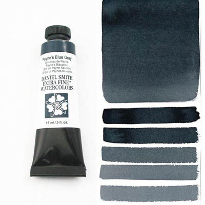 DANIEL SMITH Extra Fine Watercolour : Payne’s Gray 5ml tube