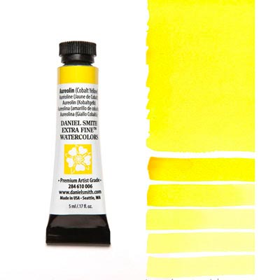 DANIEL SMITH Extra Fine Watercolour : Aureolin (Cobalt Yellow) 5ml tube