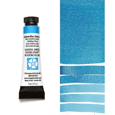 DANIEL SMITH Extra Fine Watercolour : Cerulean Blue Chromium 5ml tube