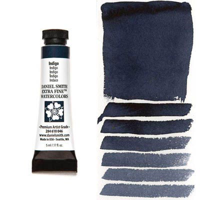 DANIEL SMITH Extra Fine Watercolour : Indigo  5ml tube